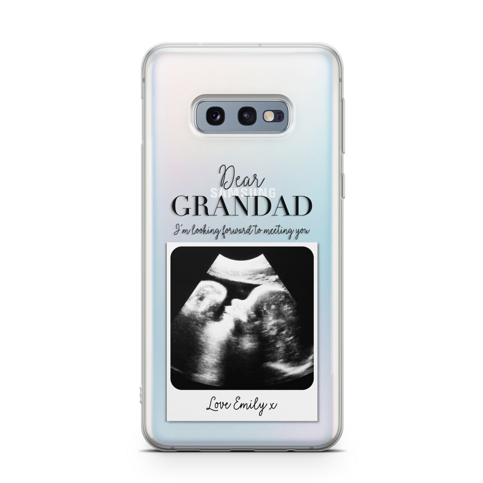 Personalised Baby Scan Photo Upload Samsung Galaxy S10E Case