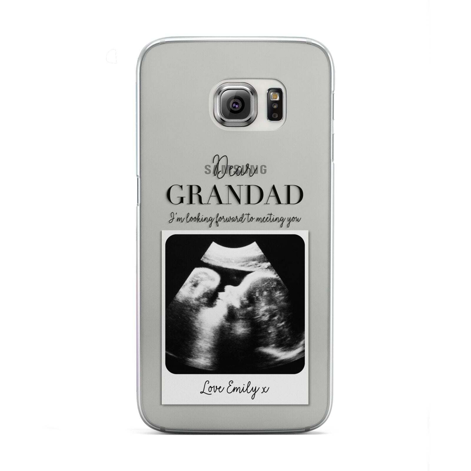 Personalised Baby Scan Photo Upload Samsung Galaxy S6 Edge Case