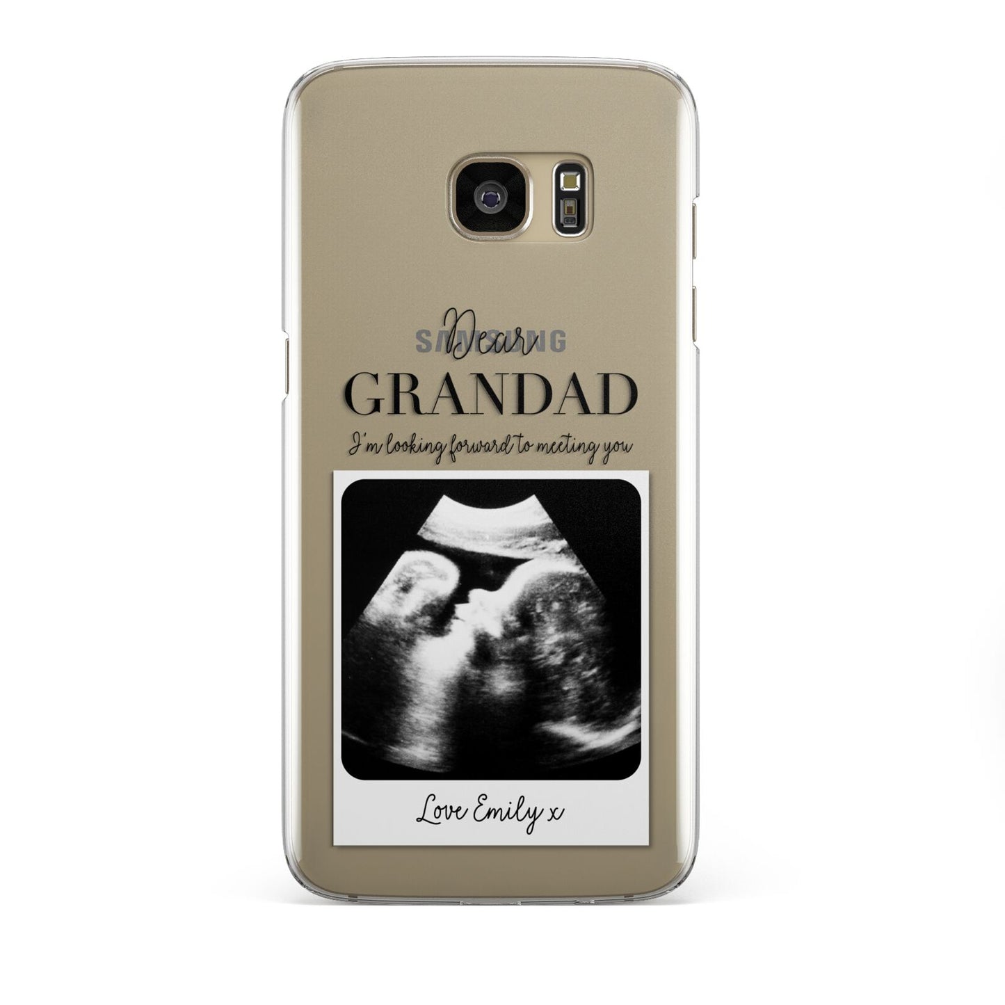 Personalised Baby Scan Photo Upload Samsung Galaxy S7 Edge Case