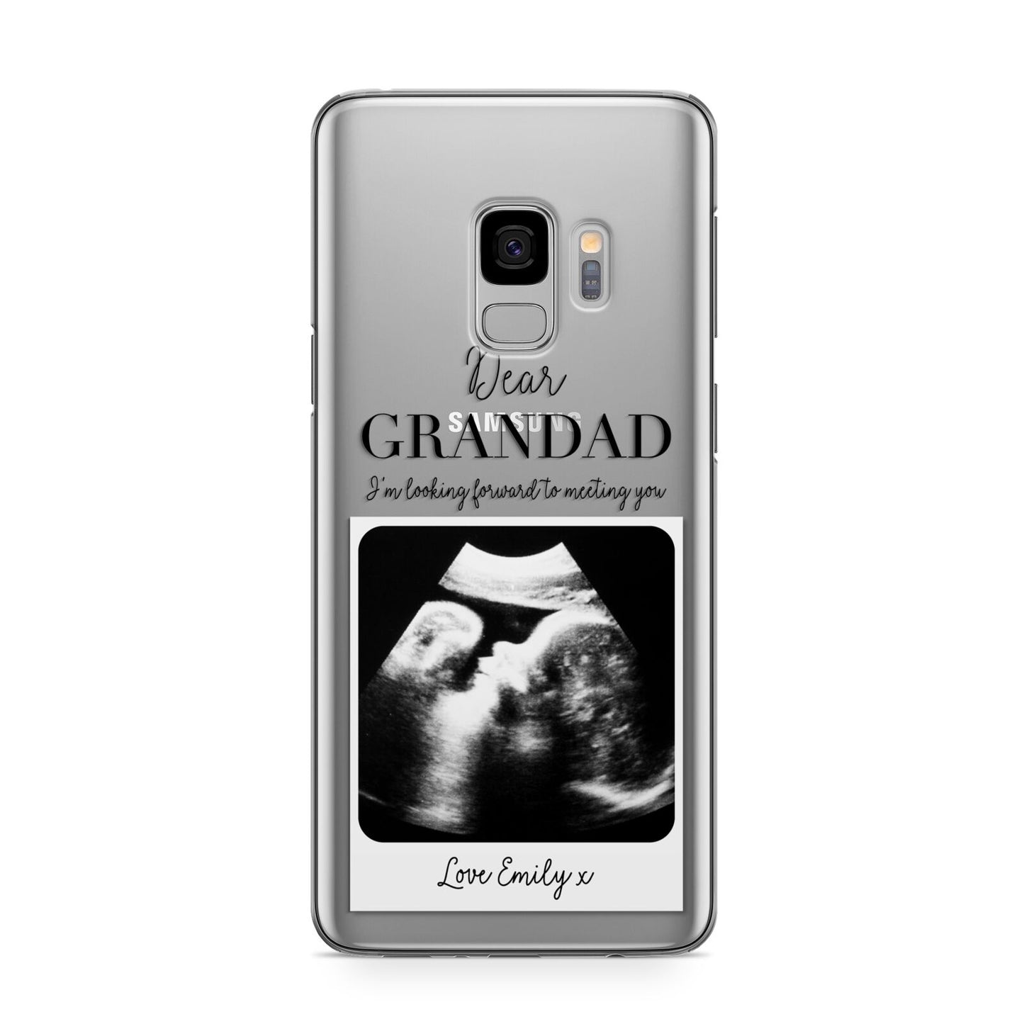 Personalised Baby Scan Photo Upload Samsung Galaxy S9 Case