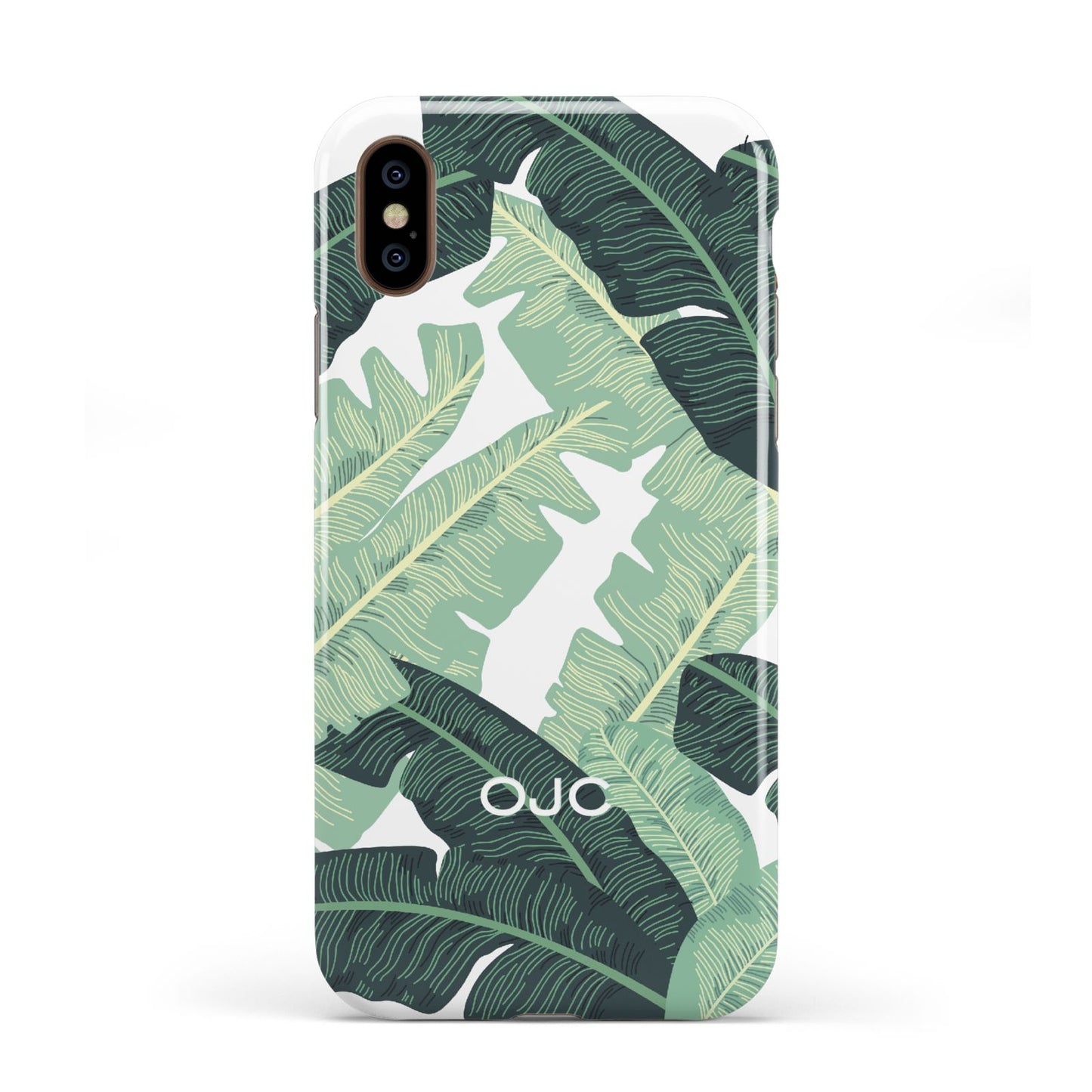 Personalised Banana Leaves Apple iPhone XS 3D Tough