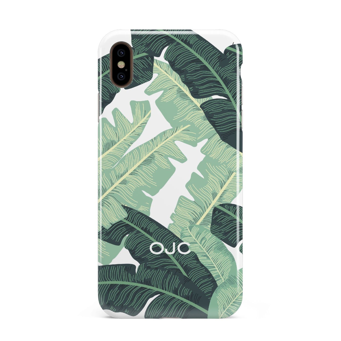 Personalised Banana Leaves Apple iPhone Xs Max 3D Tough Case