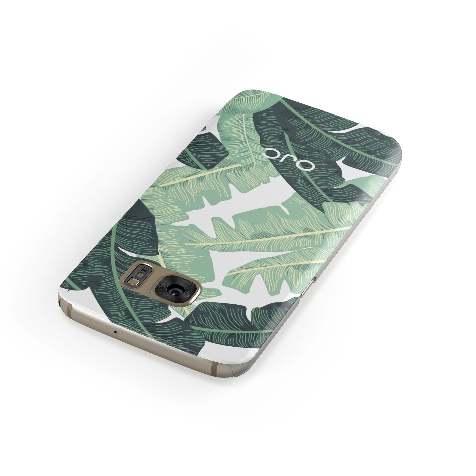 Personalised Banana Leaves Samsung Galaxy Case Front Close Up