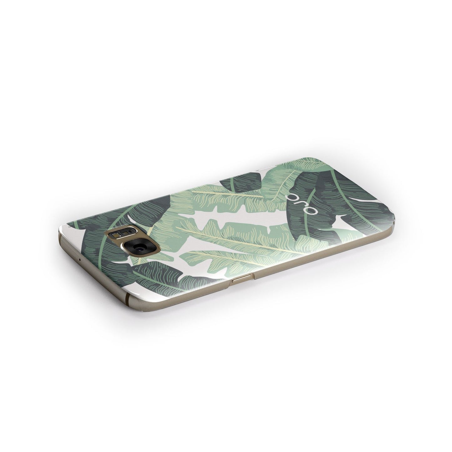 Personalised Banana Leaves Samsung Galaxy Case Side Close Up