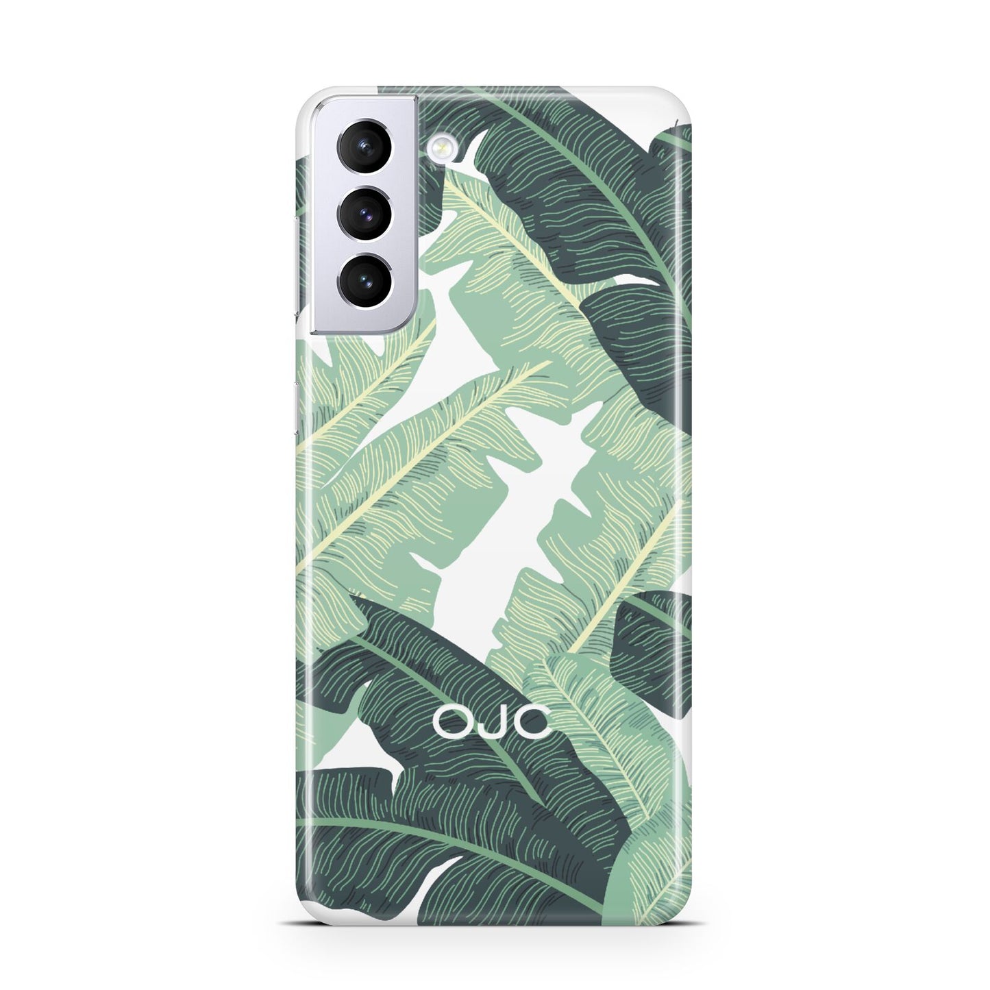 Personalised Banana Leaves Samsung S21 Plus Phone Case