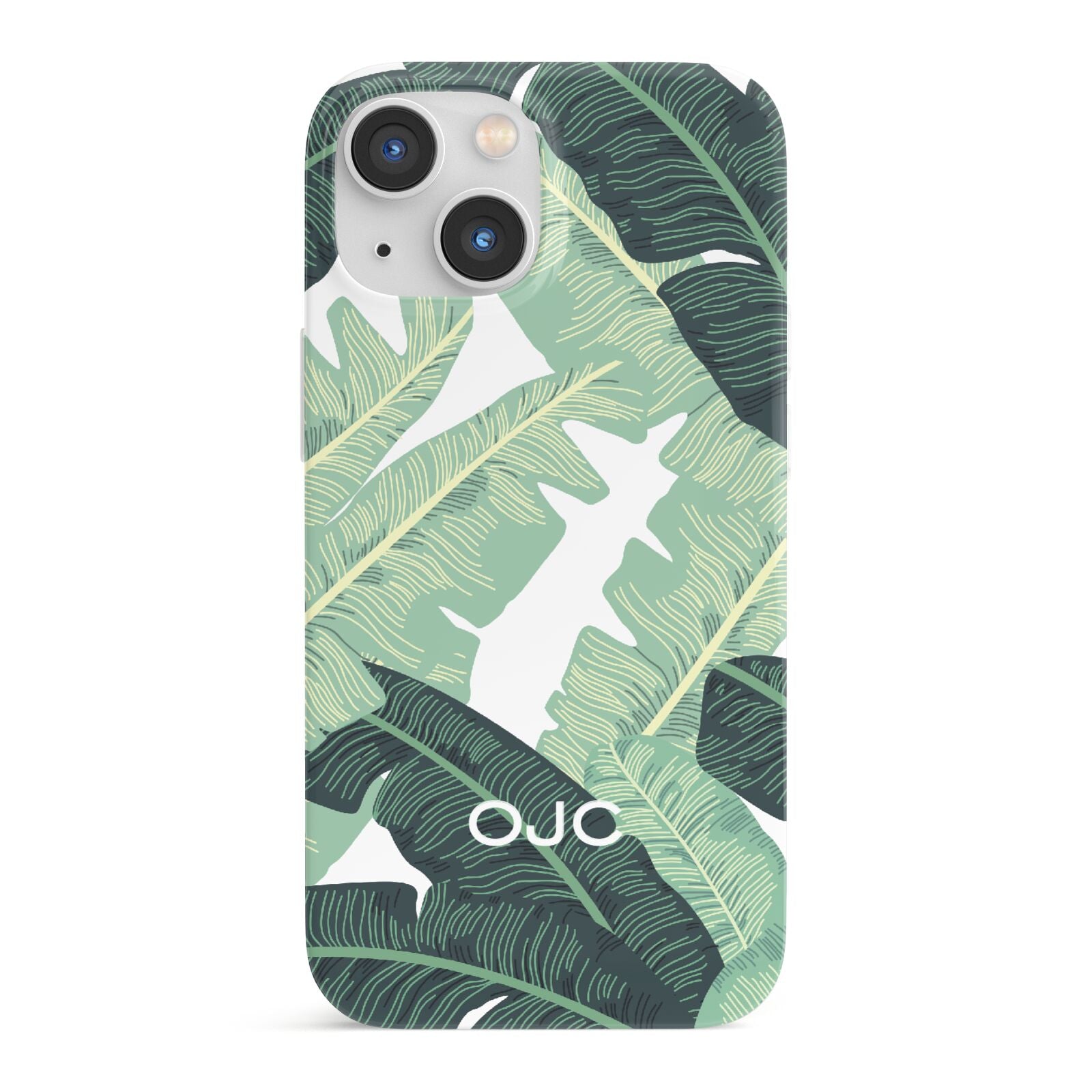 Personalised Banana Leaves iPhone 13 Mini Full Wrap 3D Snap Case