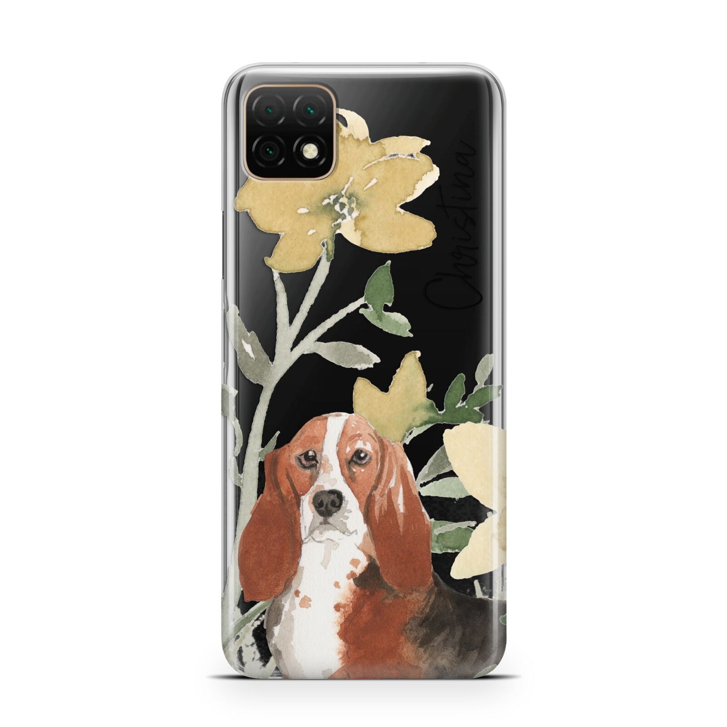 Personalised Basset Hound Dog Huawei Enjoy 20 Phone Case