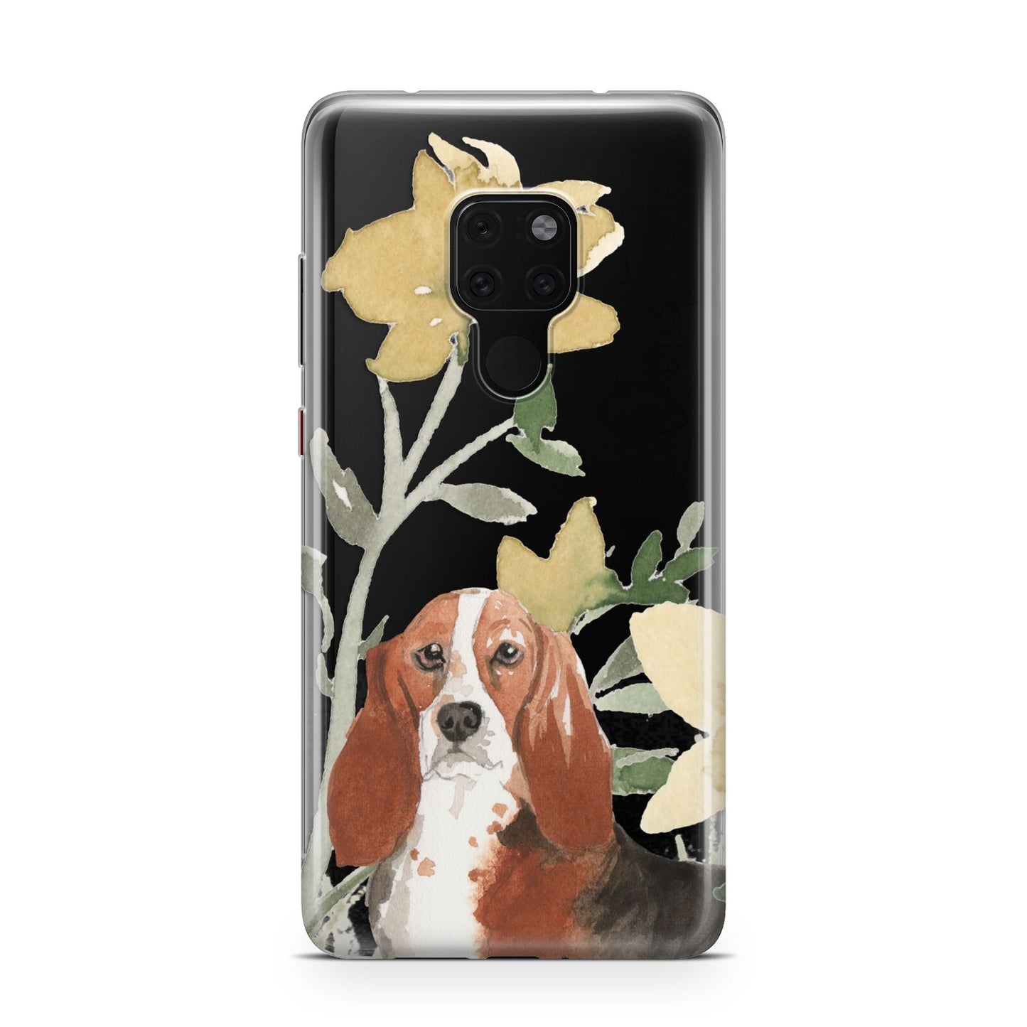 Personalised Basset Hound Dog Huawei Mate 20 Phone Case