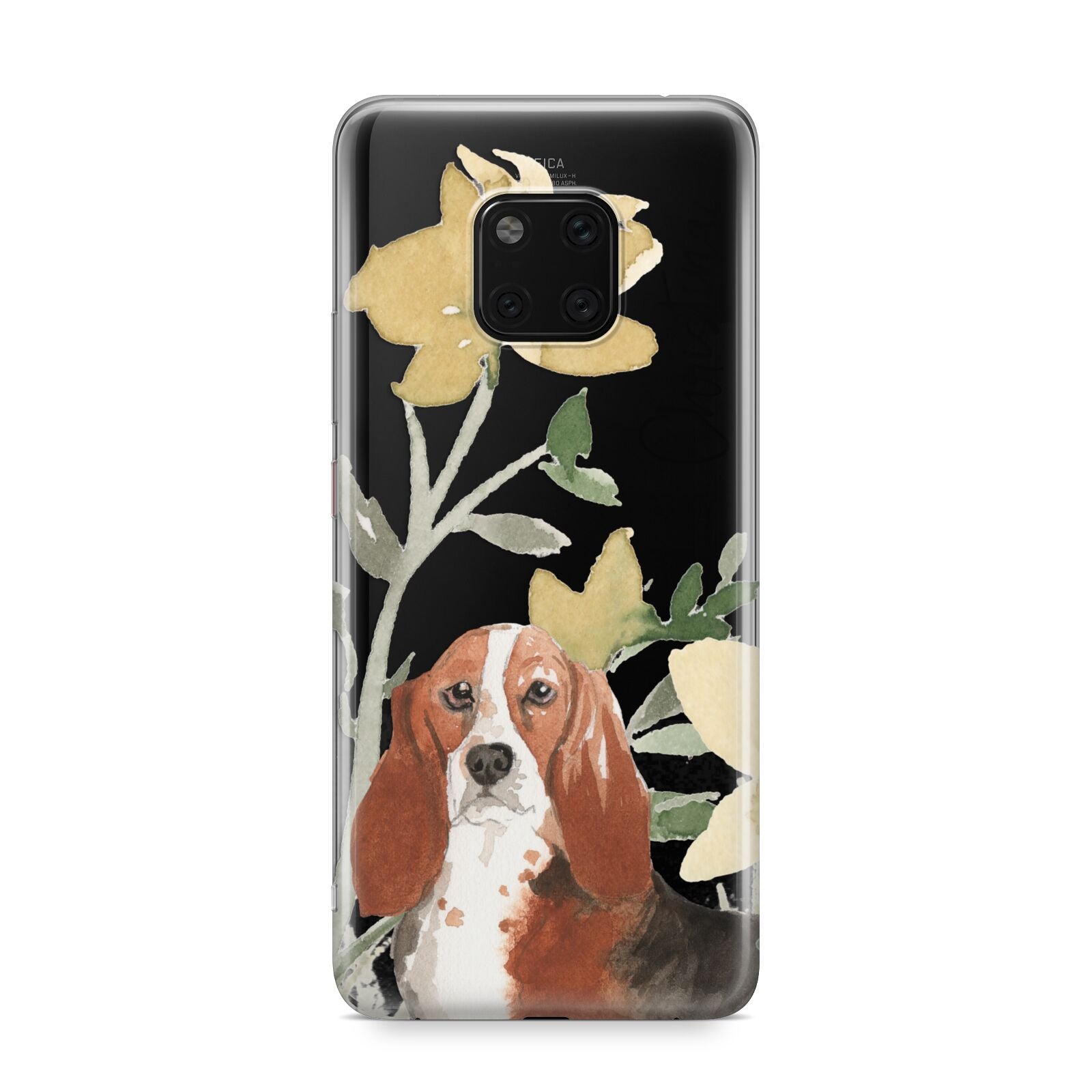 Personalised Basset Hound Dog Huawei Mate 20 Pro Phone Case