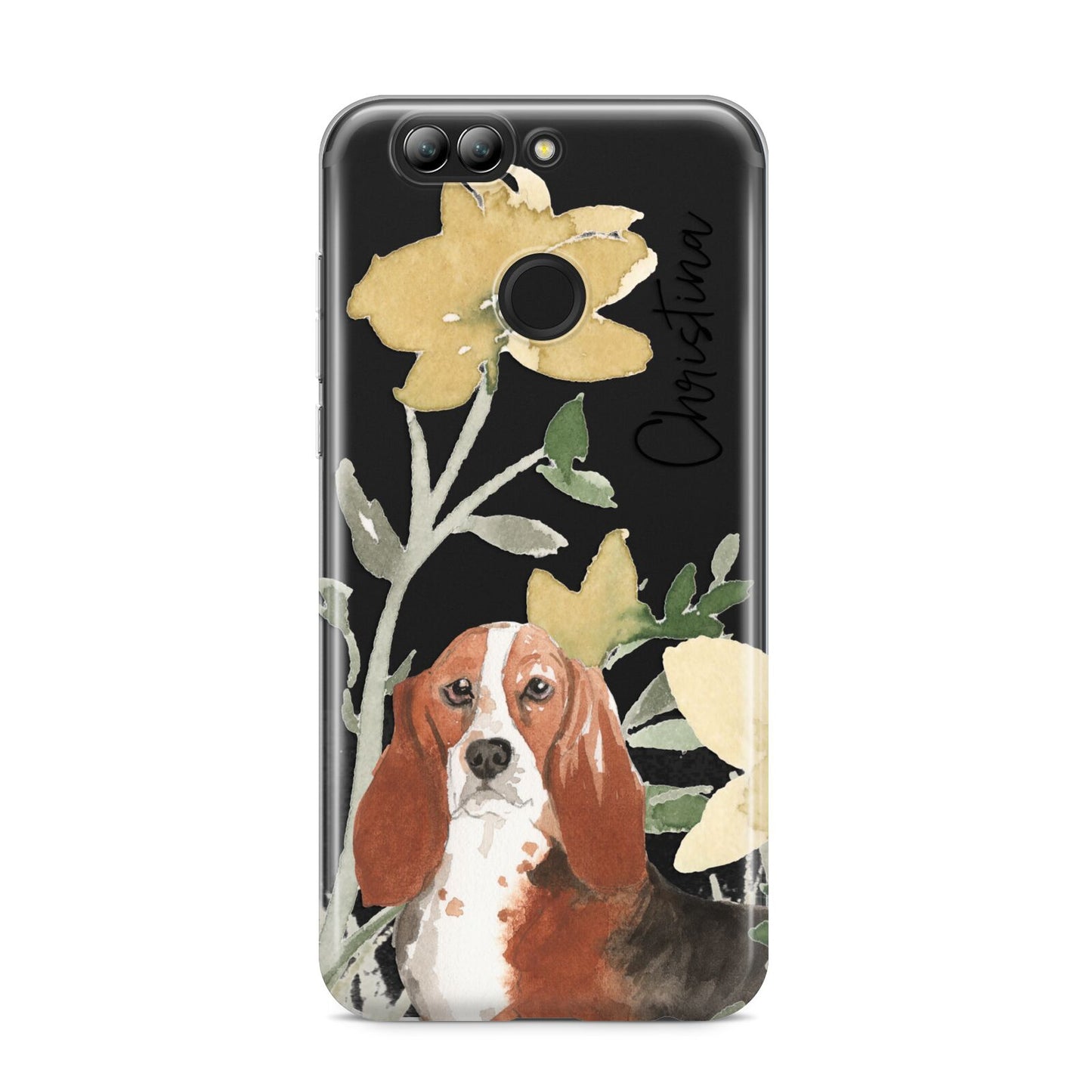 Personalised Basset Hound Dog Huawei Nova 2s Phone Case