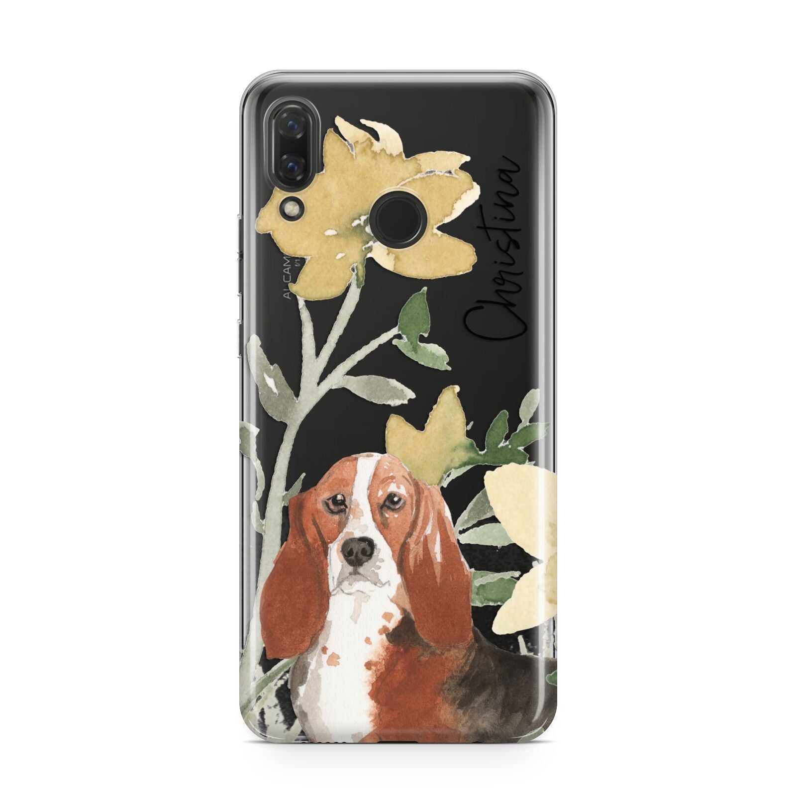 Personalised Basset Hound Dog Huawei Nova 3 Phone Case