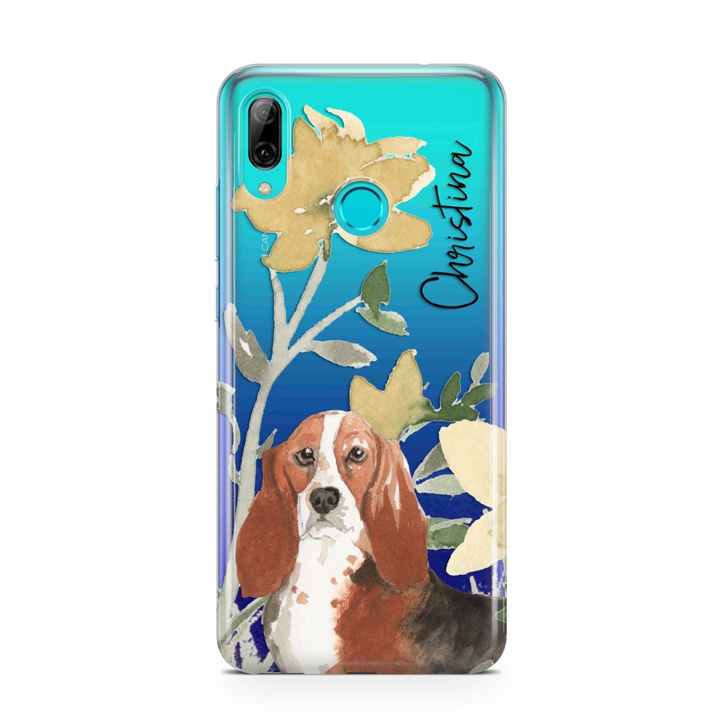 Personalised Basset Hound Dog Huawei P Smart 2019 Case