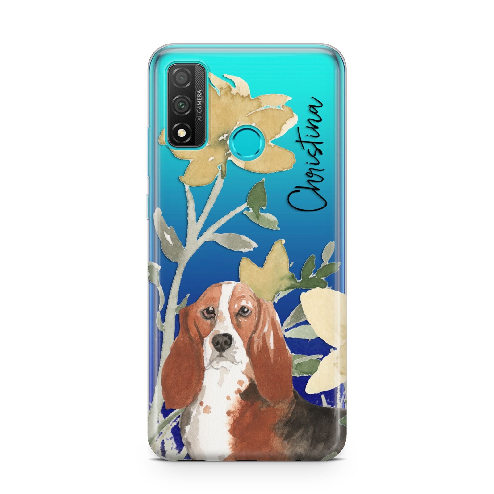 Personalised Basset Hound Dog Huawei P Smart 2020