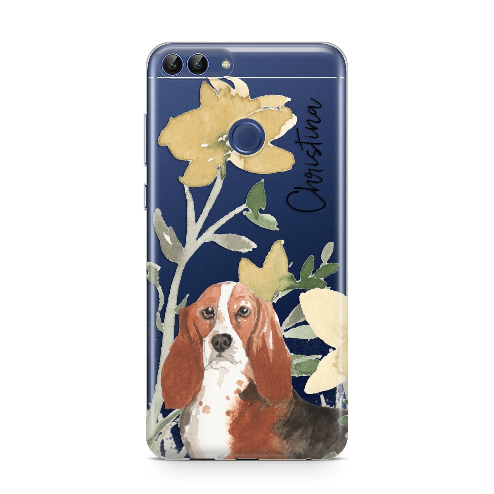 Personalised Basset Hound Dog Huawei P Smart Case