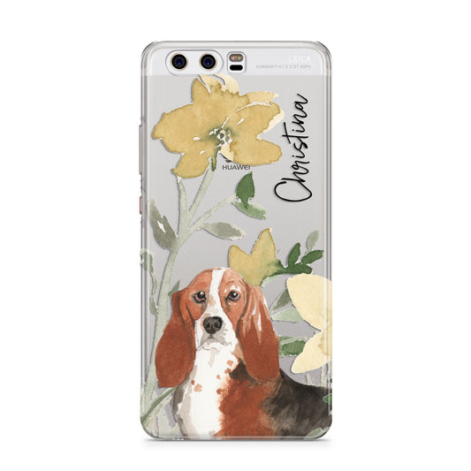 Personalised Basset Hound Dog Huawei P10 Phone Case