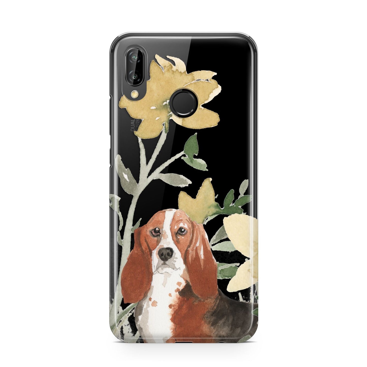 Personalised Basset Hound Dog Huawei P20 Lite Phone Case