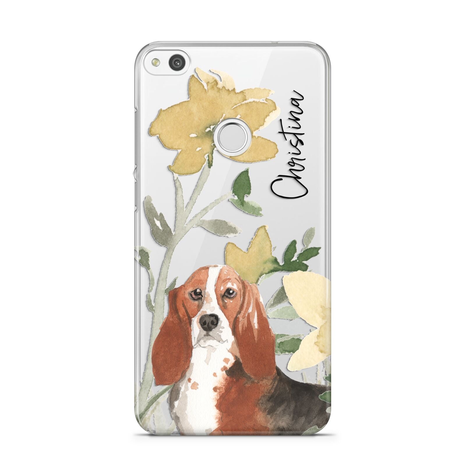 Personalised Basset Hound Dog Huawei P8 Lite Case