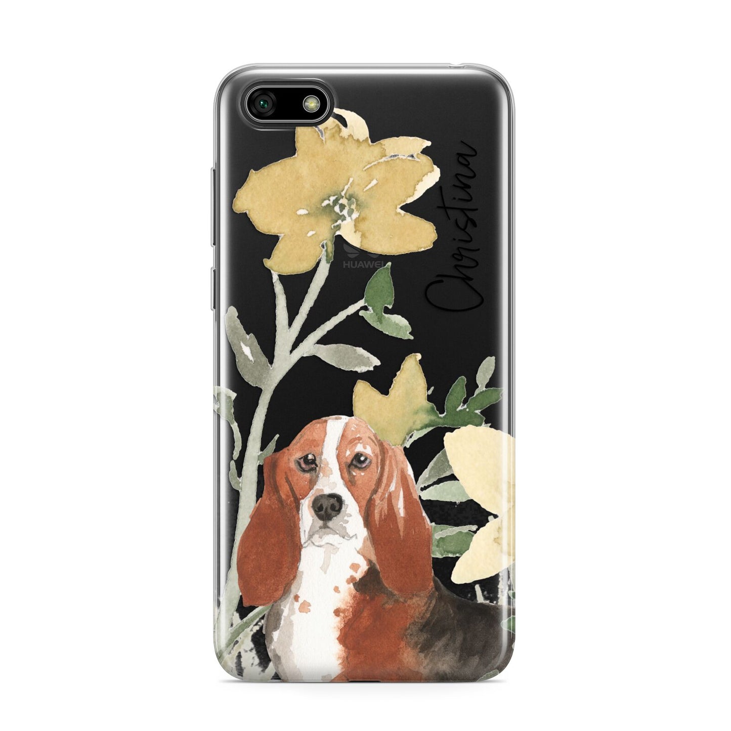 Personalised Basset Hound Dog Huawei Y5 Prime 2018 Phone Case