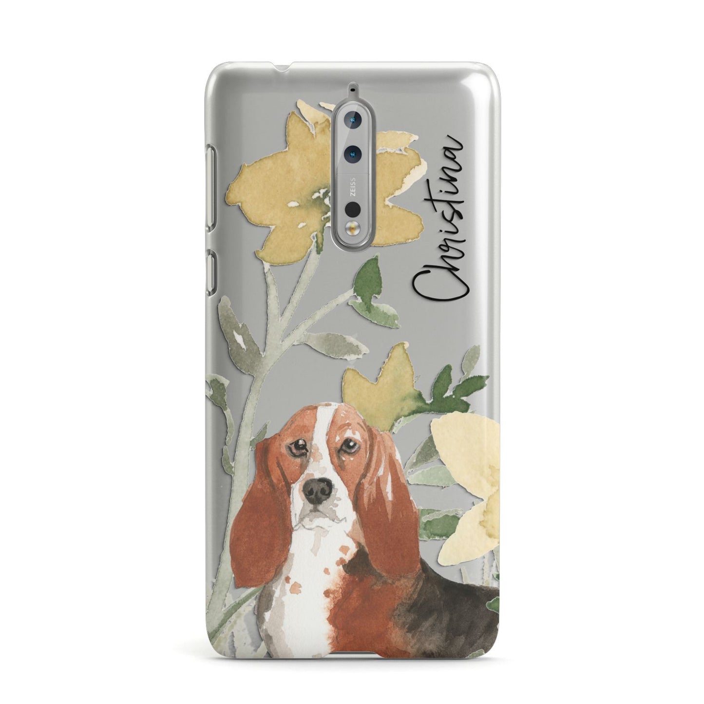 Personalised Basset Hound Dog Nokia Case