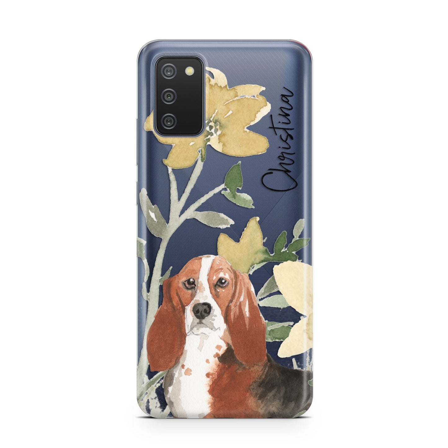 Personalised Basset Hound Dog Samsung A02s Case