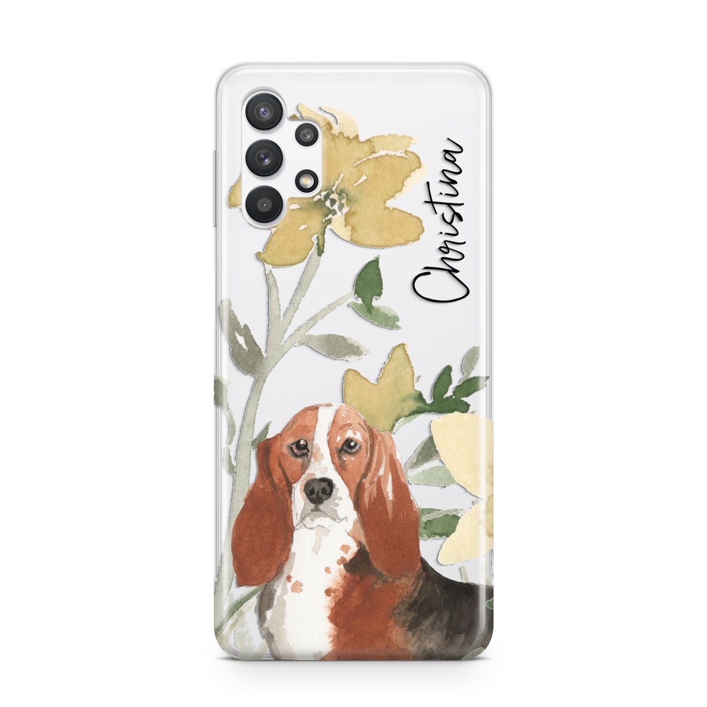 Personalised Basset Hound Dog Samsung A32 5G Case