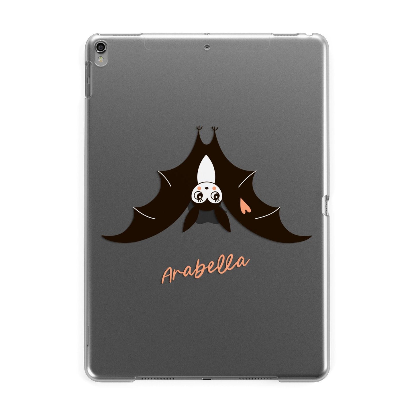 Personalised Bat With Name Apple iPad Grey Case