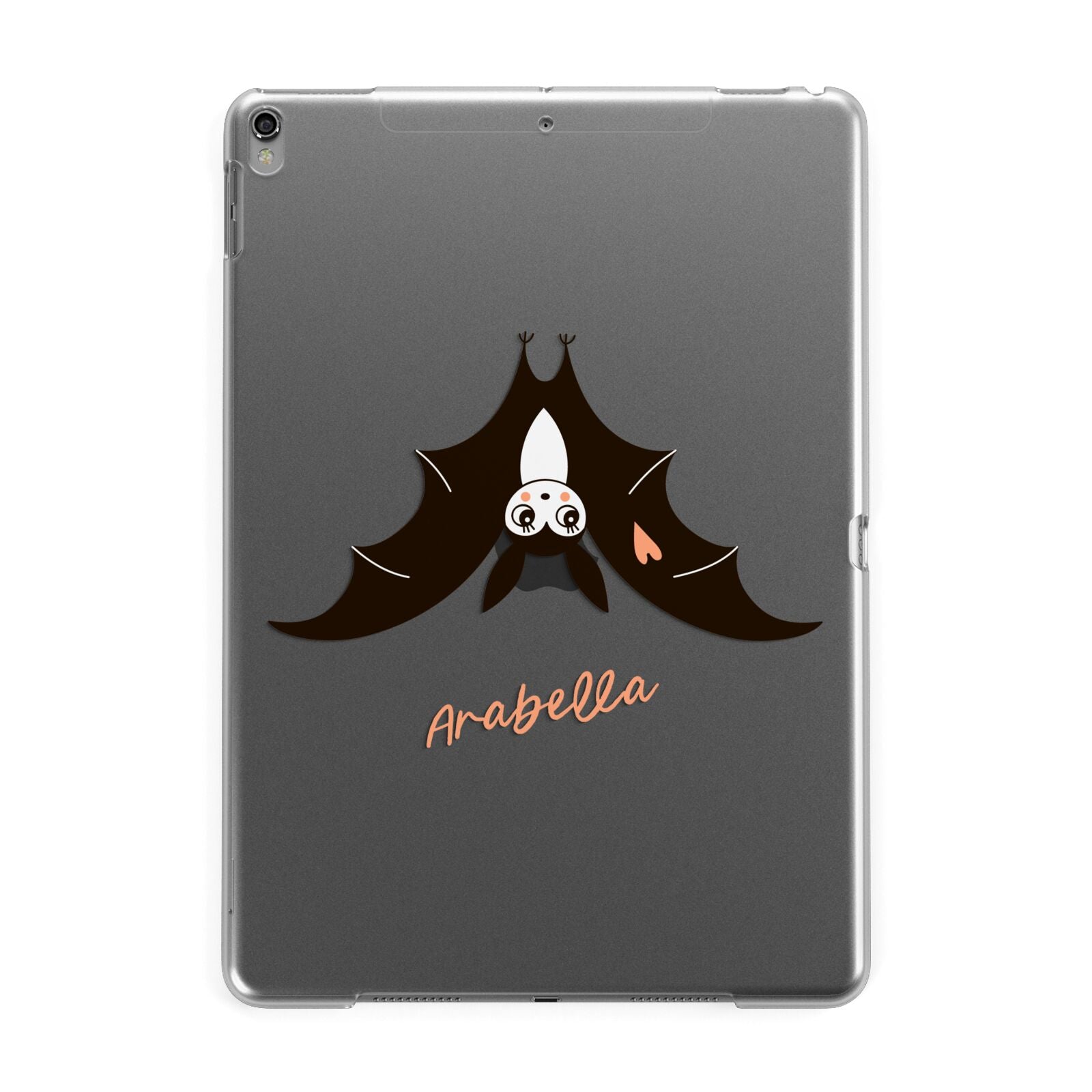 Personalised Bat With Name Apple iPad Grey Case