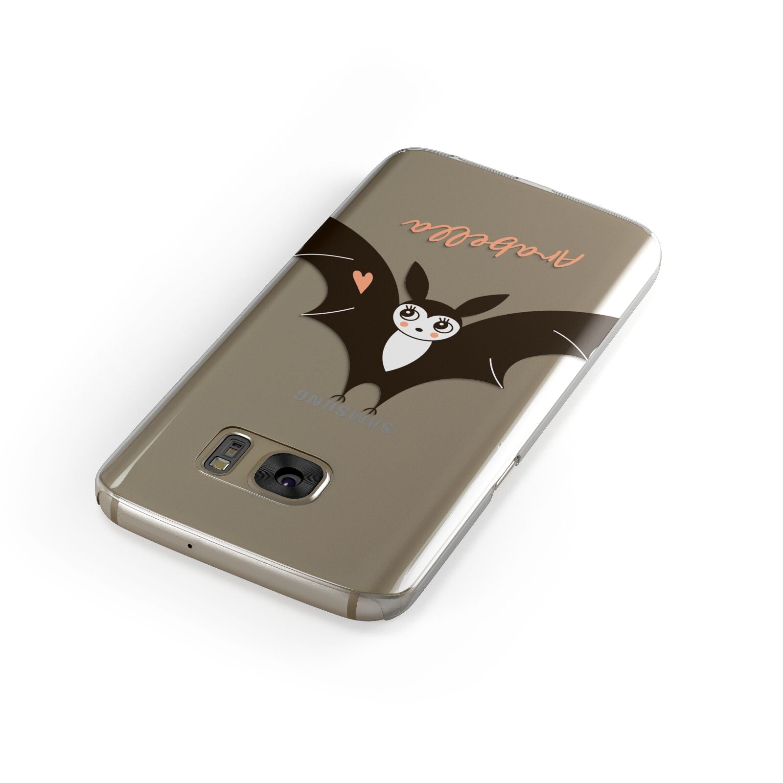 Personalised Bat With Name Samsung Galaxy Case Front Close Up