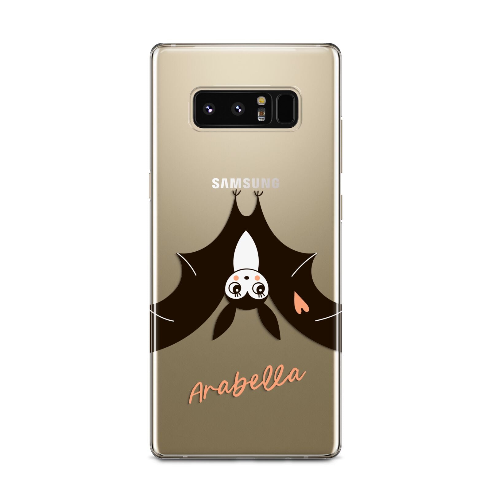 Personalised Bat With Name Samsung Galaxy Note 8 Case