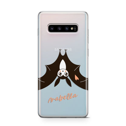 Personalised Bat With Name Samsung Galaxy S10 Case