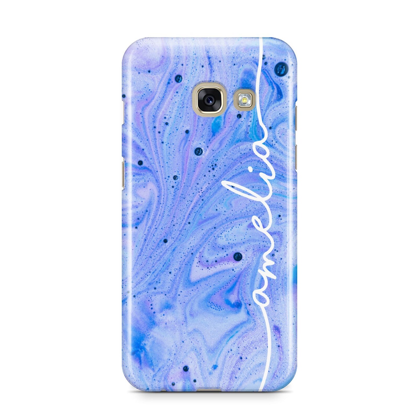 Personalised Bath Bomb Samsung Galaxy A3 2017 Case on gold phone