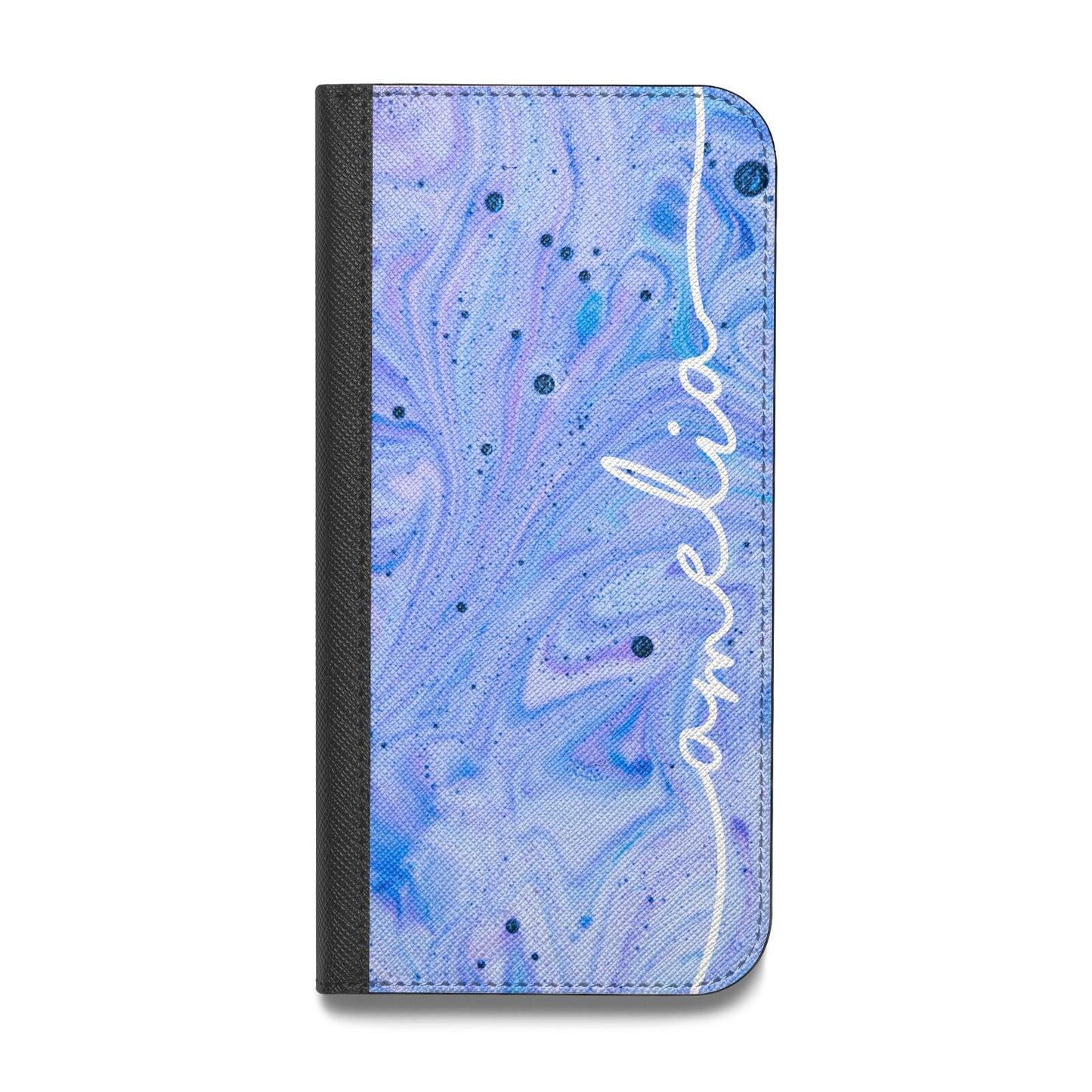 Personalised Bath Bomb Vegan Leather Flip iPhone Case