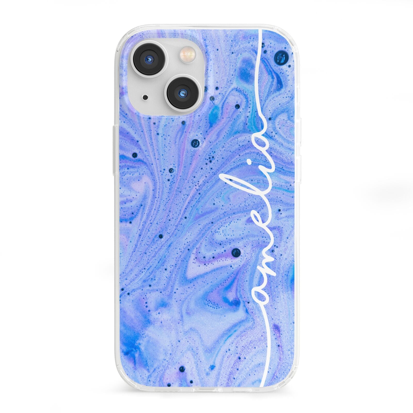 Personalised Bath Bomb iPhone 13 Mini Clear Bumper Case