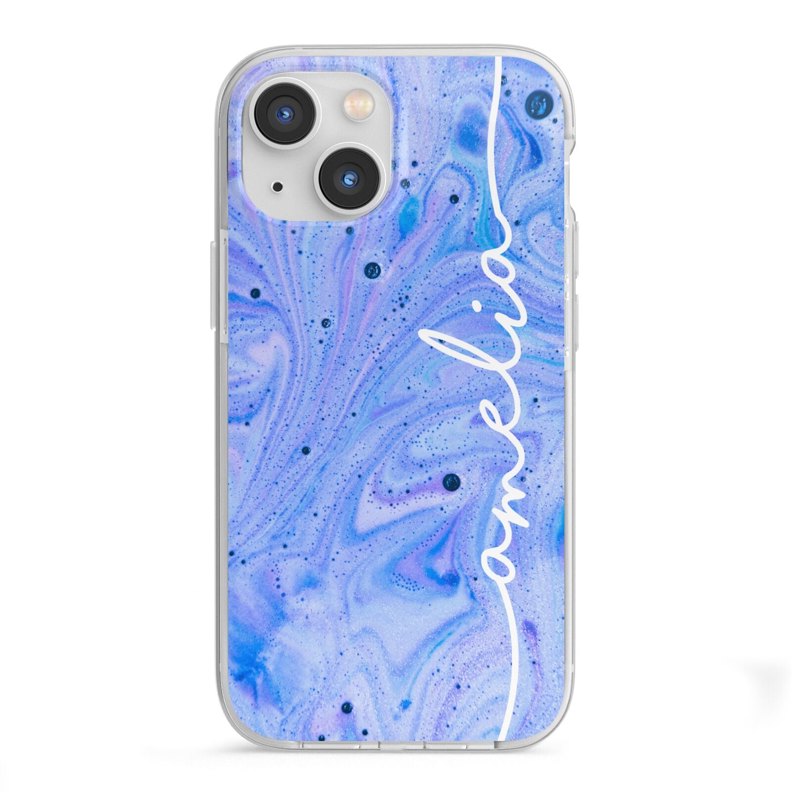 Personalised Bath Bomb iPhone 13 Mini TPU Impact Case with White Edges