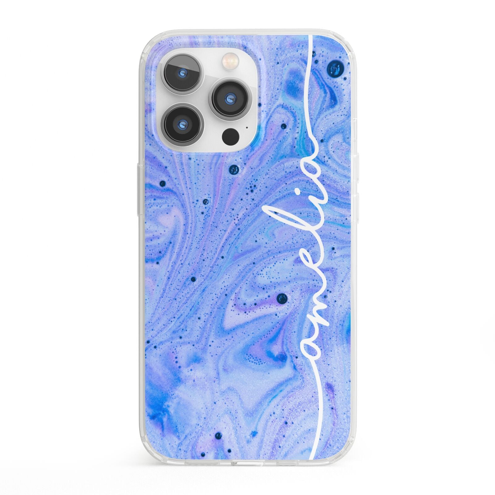 Personalised Bath Bomb iPhone 13 Pro Clear Bumper Case