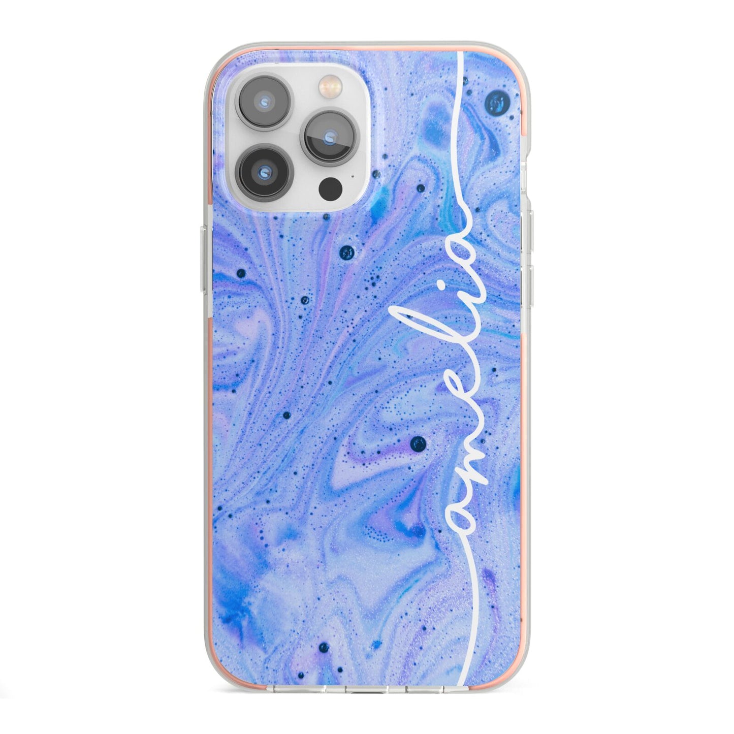 Personalised Bath Bomb iPhone 13 Pro Max TPU Impact Case with Pink Edges