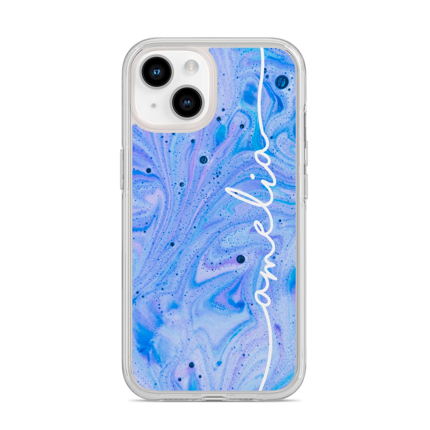 Personalised Bath Bomb iPhone 14 Clear Tough Case Starlight