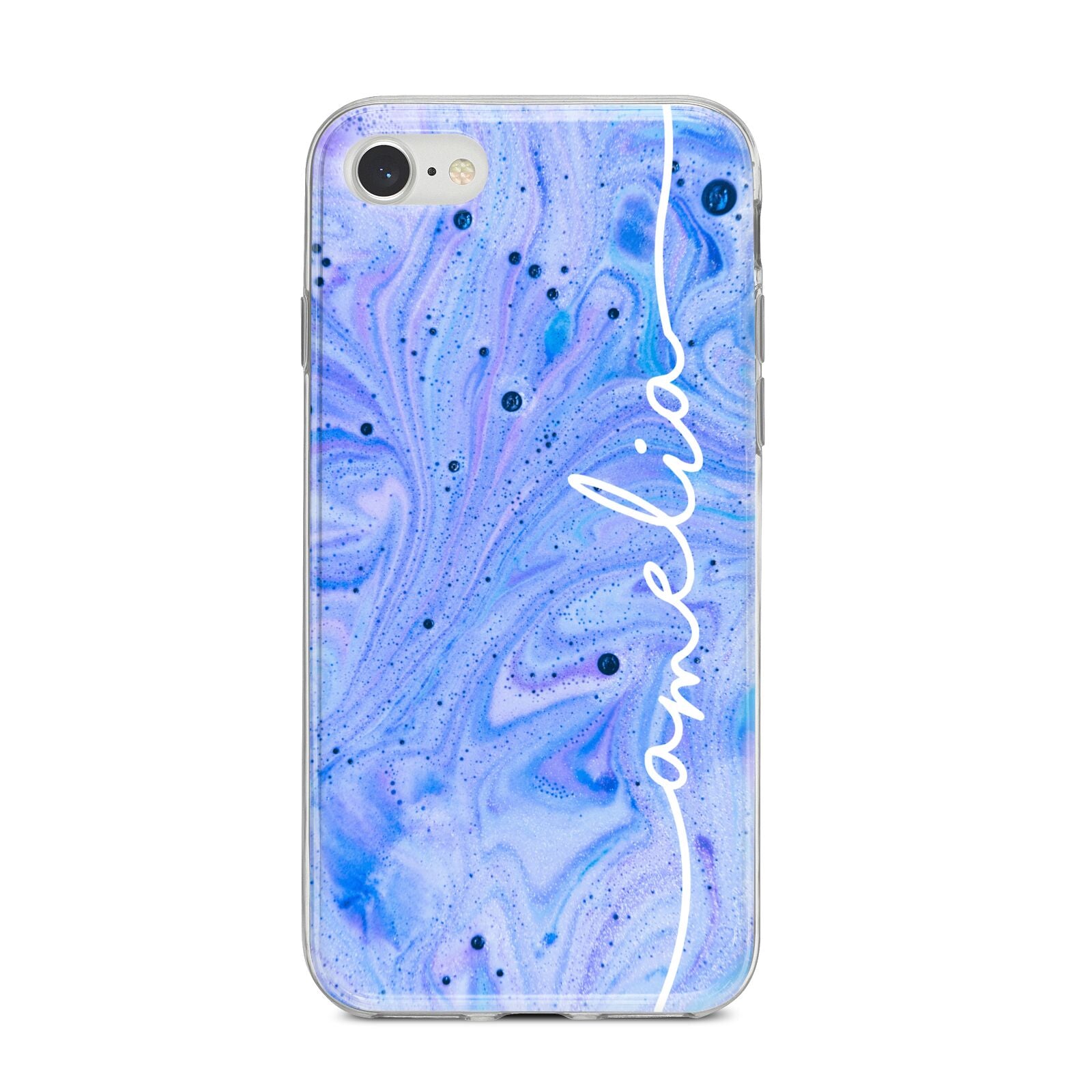 Personalised Bath Bomb iPhone 8 Bumper Case on Silver iPhone