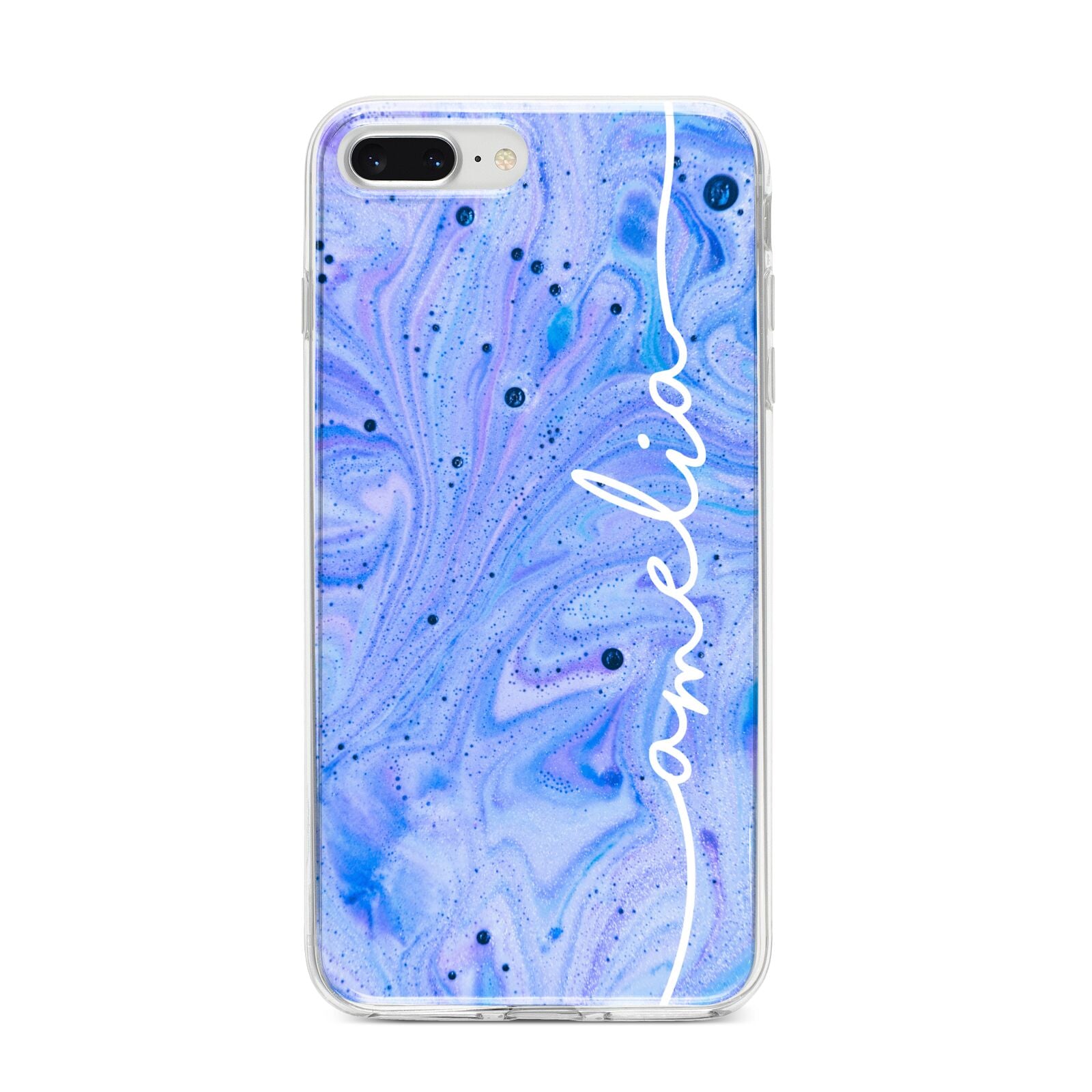 Personalised Bath Bomb iPhone 8 Plus Bumper Case on Silver iPhone