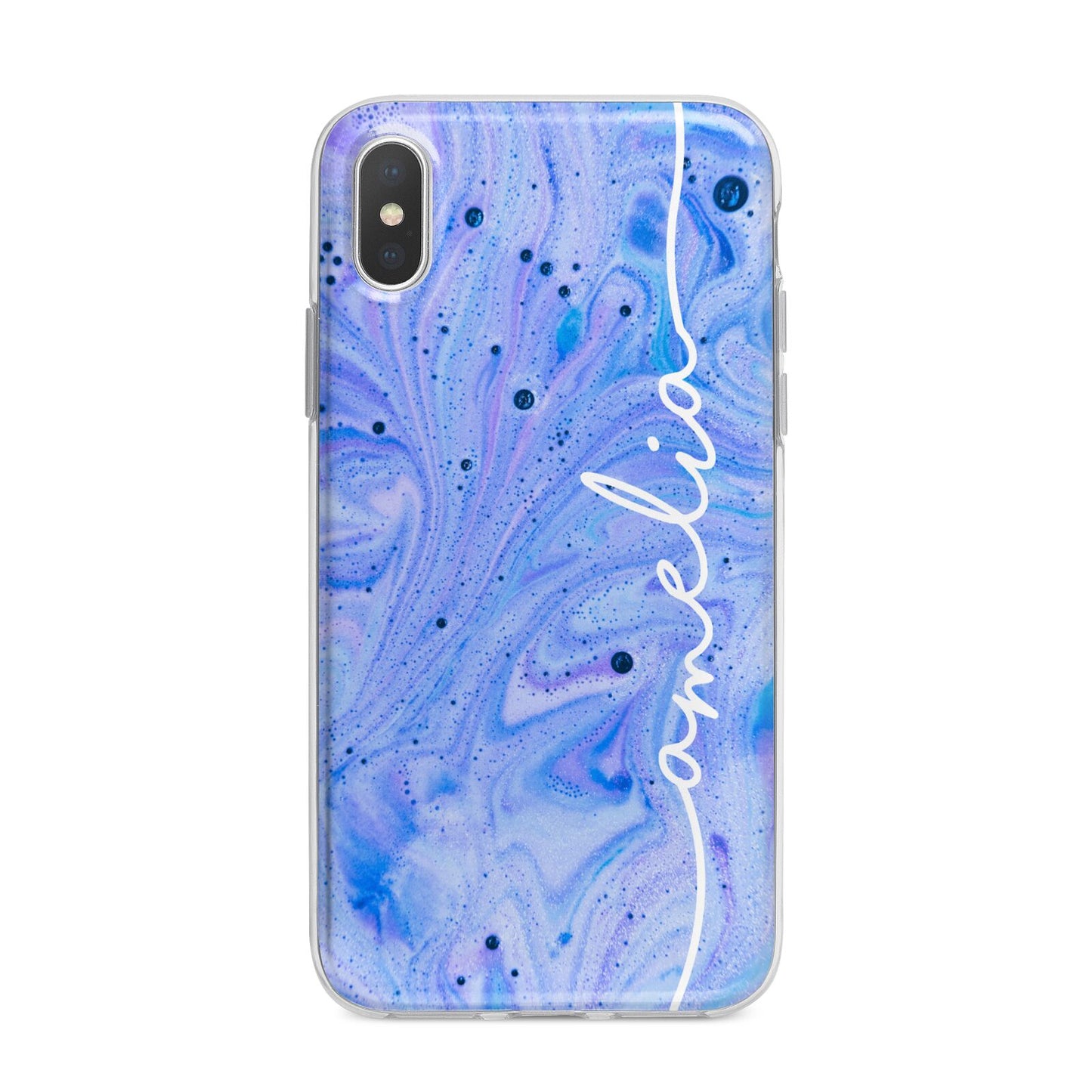 Personalised Bath Bomb iPhone X Bumper Case on Silver iPhone Alternative Image 1