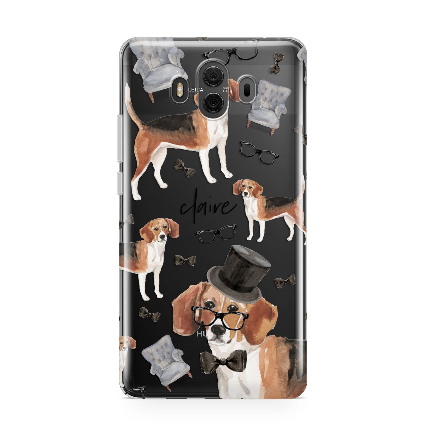 Personalised Beagle Dog Huawei Mate 10 Protective Phone Case