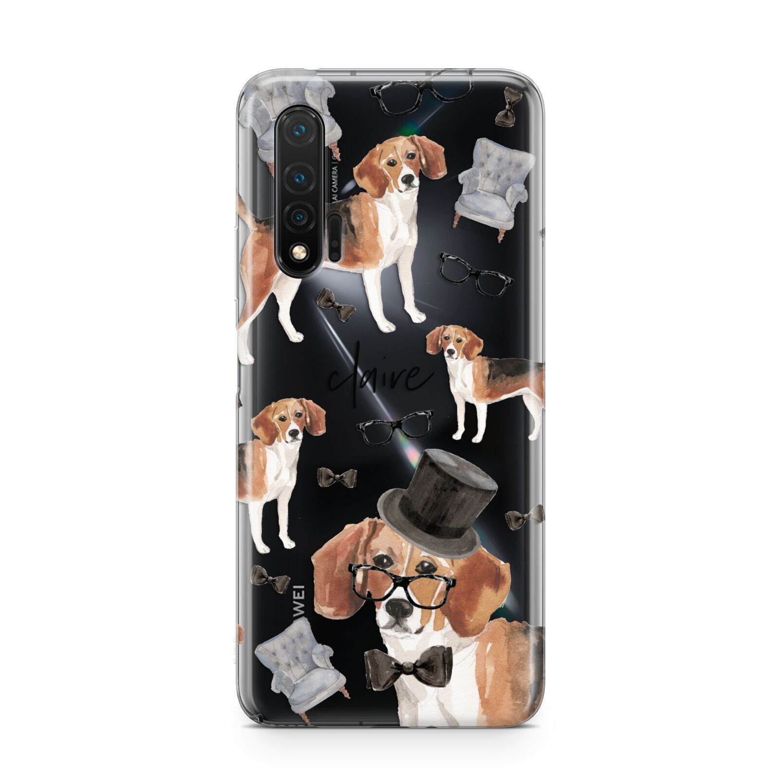 Personalised Beagle Dog Huawei Nova 6 Phone Case