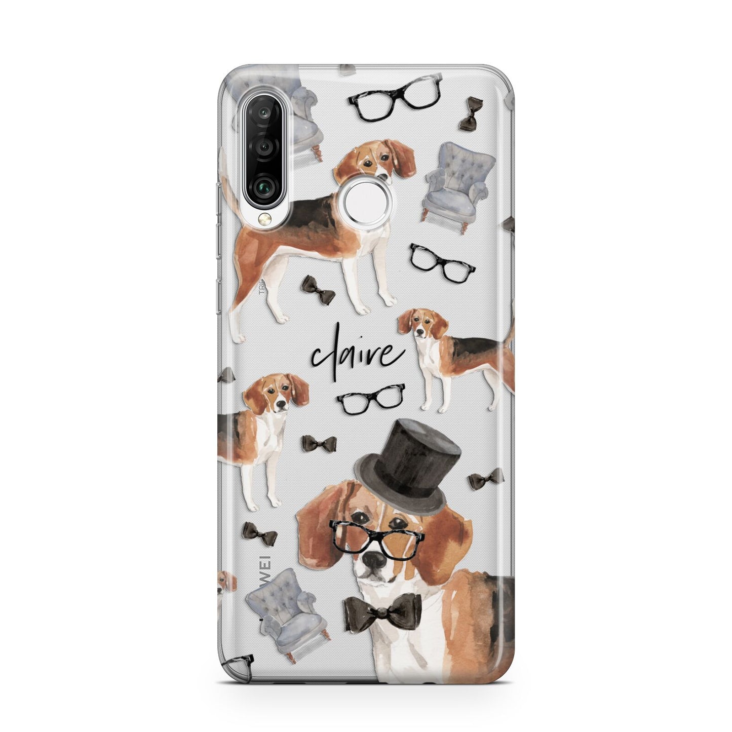 Personalised Beagle Dog Huawei P30 Lite Phone Case