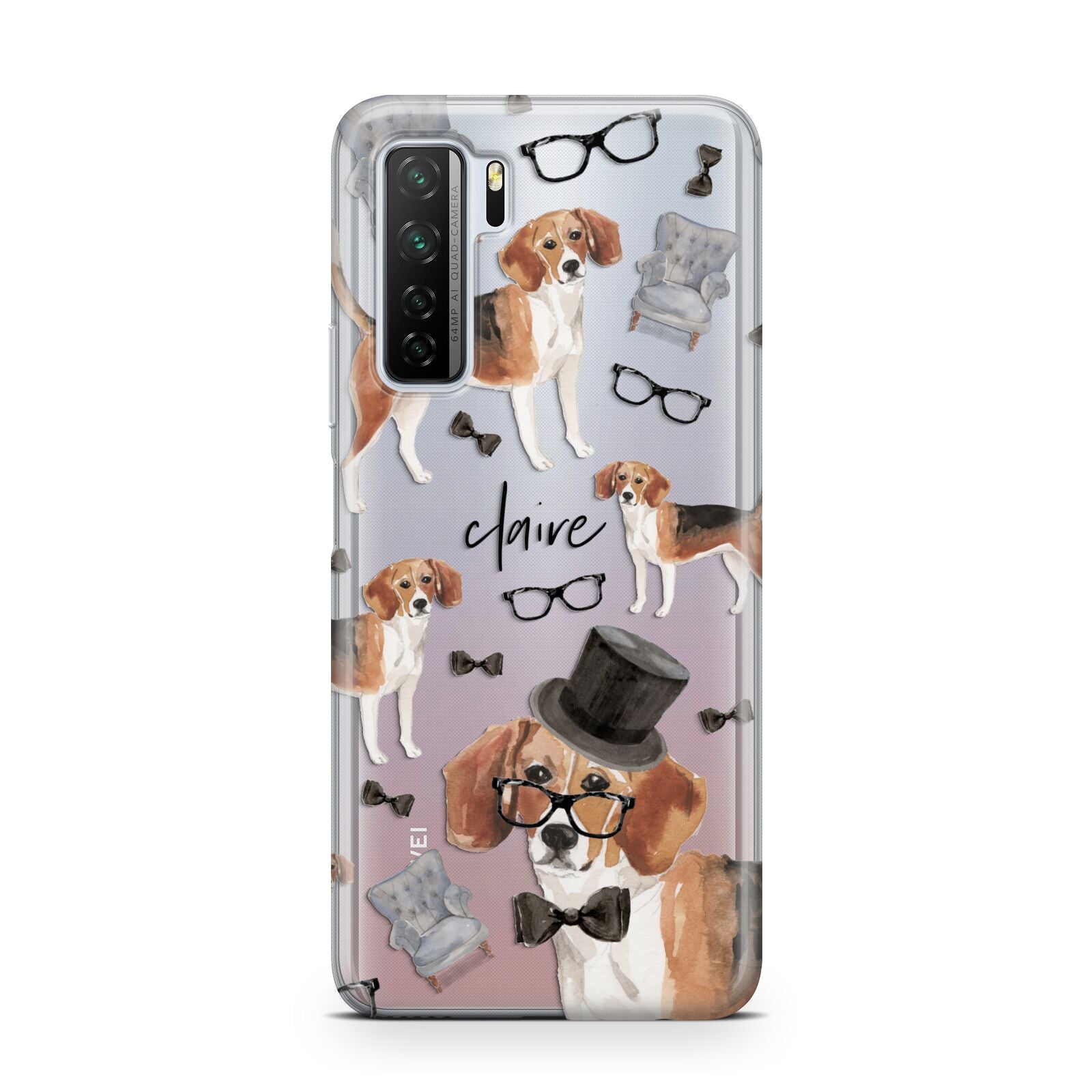 Personalised Beagle Dog Huawei P40 Lite 5G Phone Case