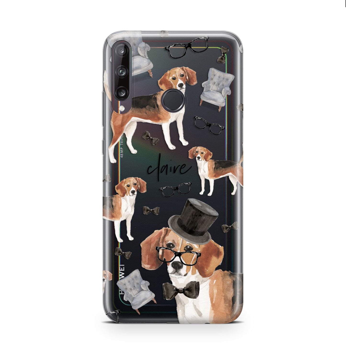 Personalised Beagle Dog Huawei P40 Lite E Phone Case