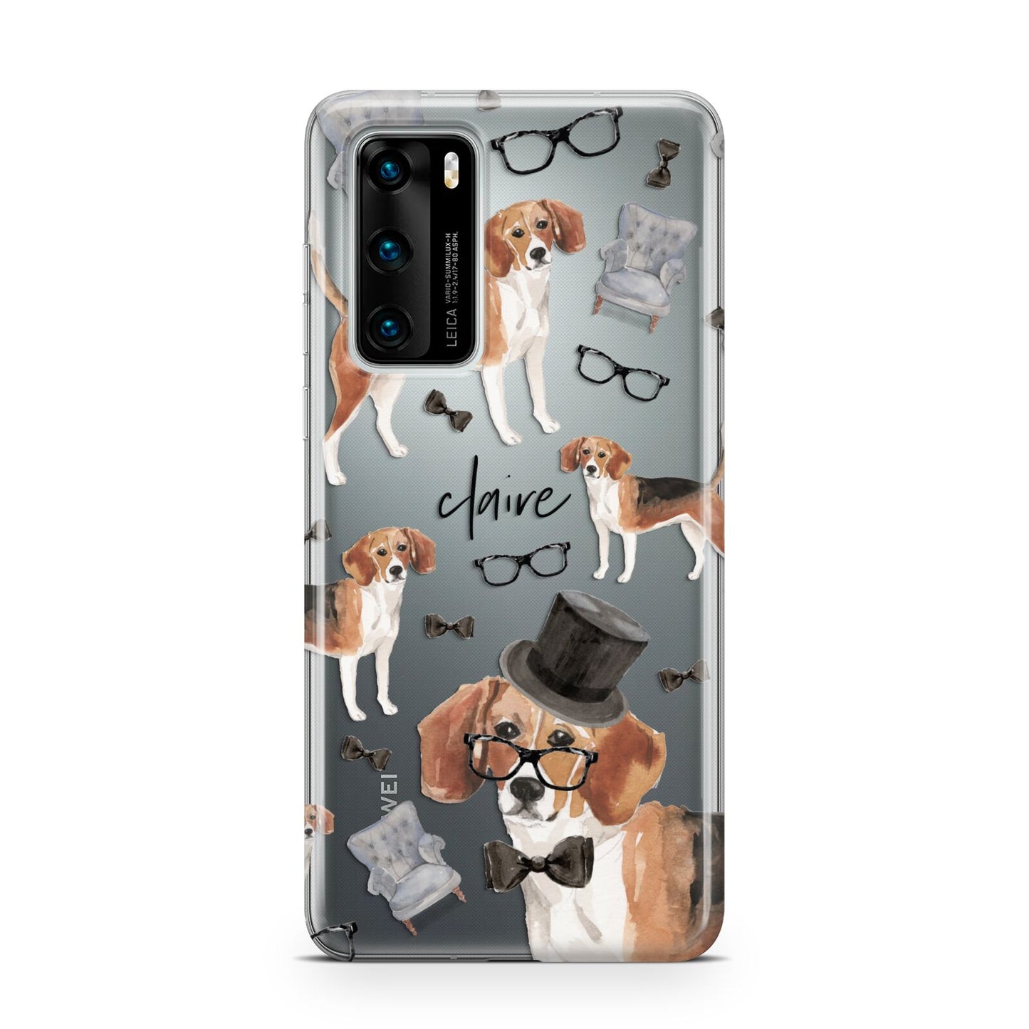 Personalised Beagle Dog Huawei P40 Phone Case