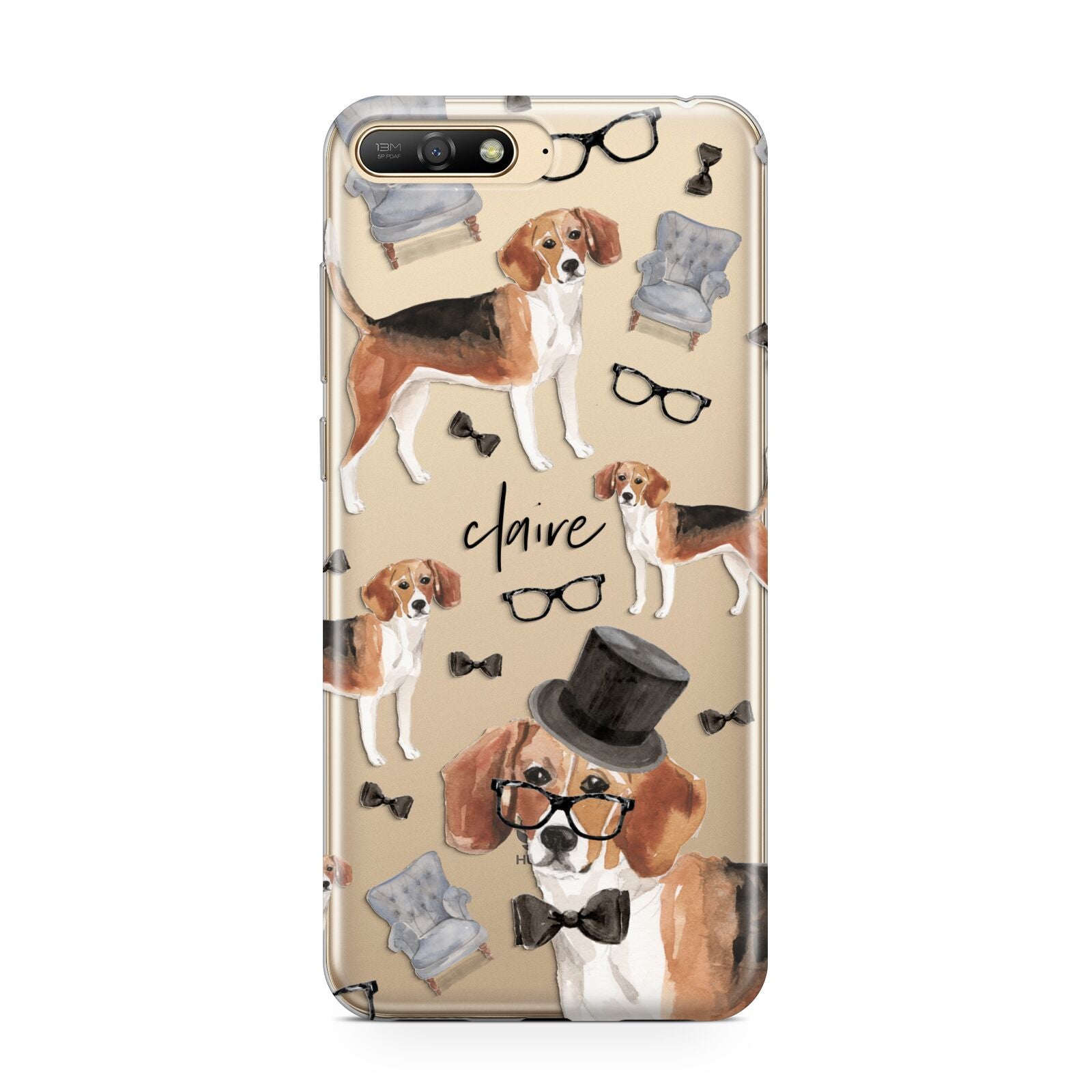 Personalised Beagle Dog Huawei Y6 2018