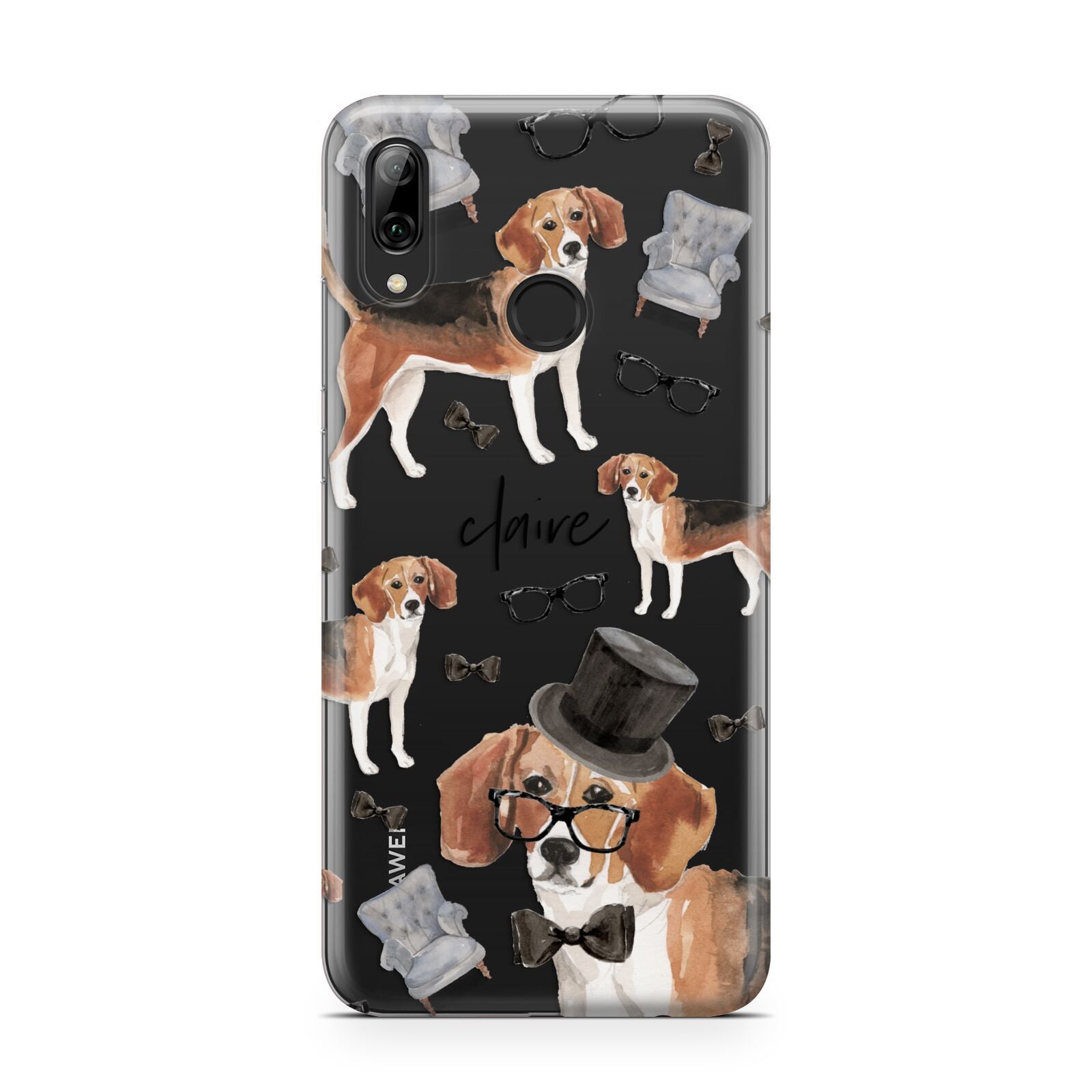 Personalised Beagle Dog Huawei Y7 2019