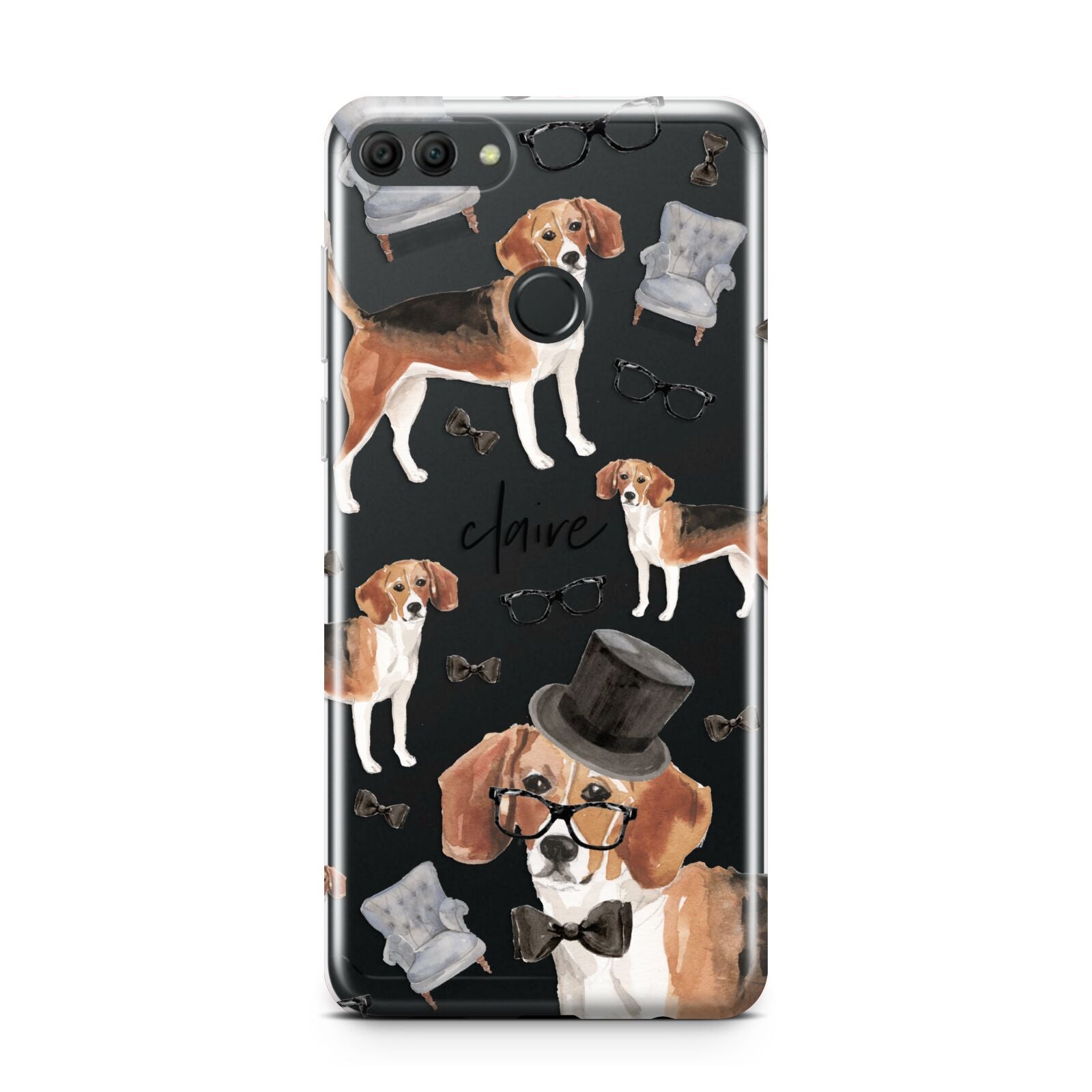 Personalised Beagle Dog Huawei Y9 2018