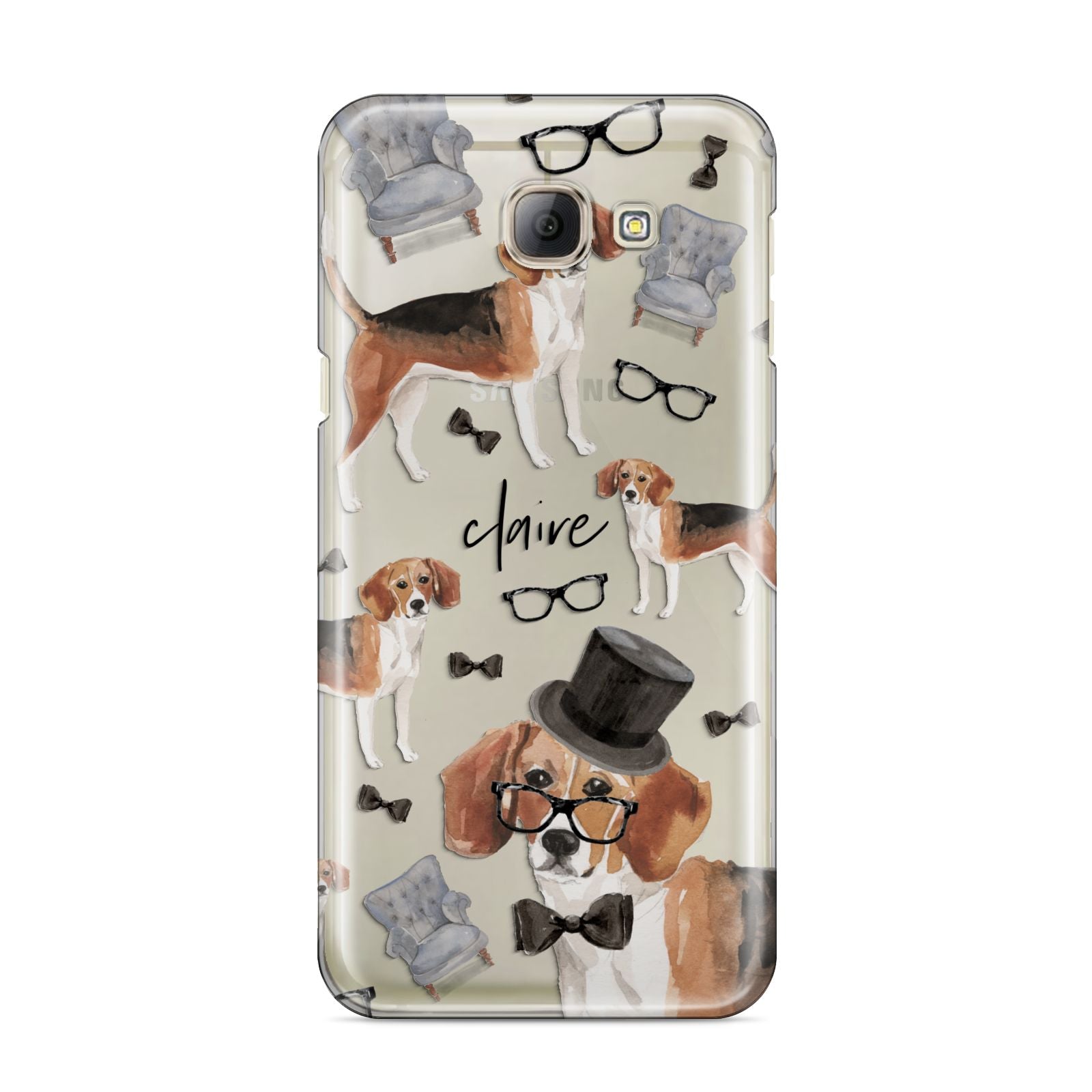 Personalised Beagle Dog Samsung Galaxy A8 2016 Case